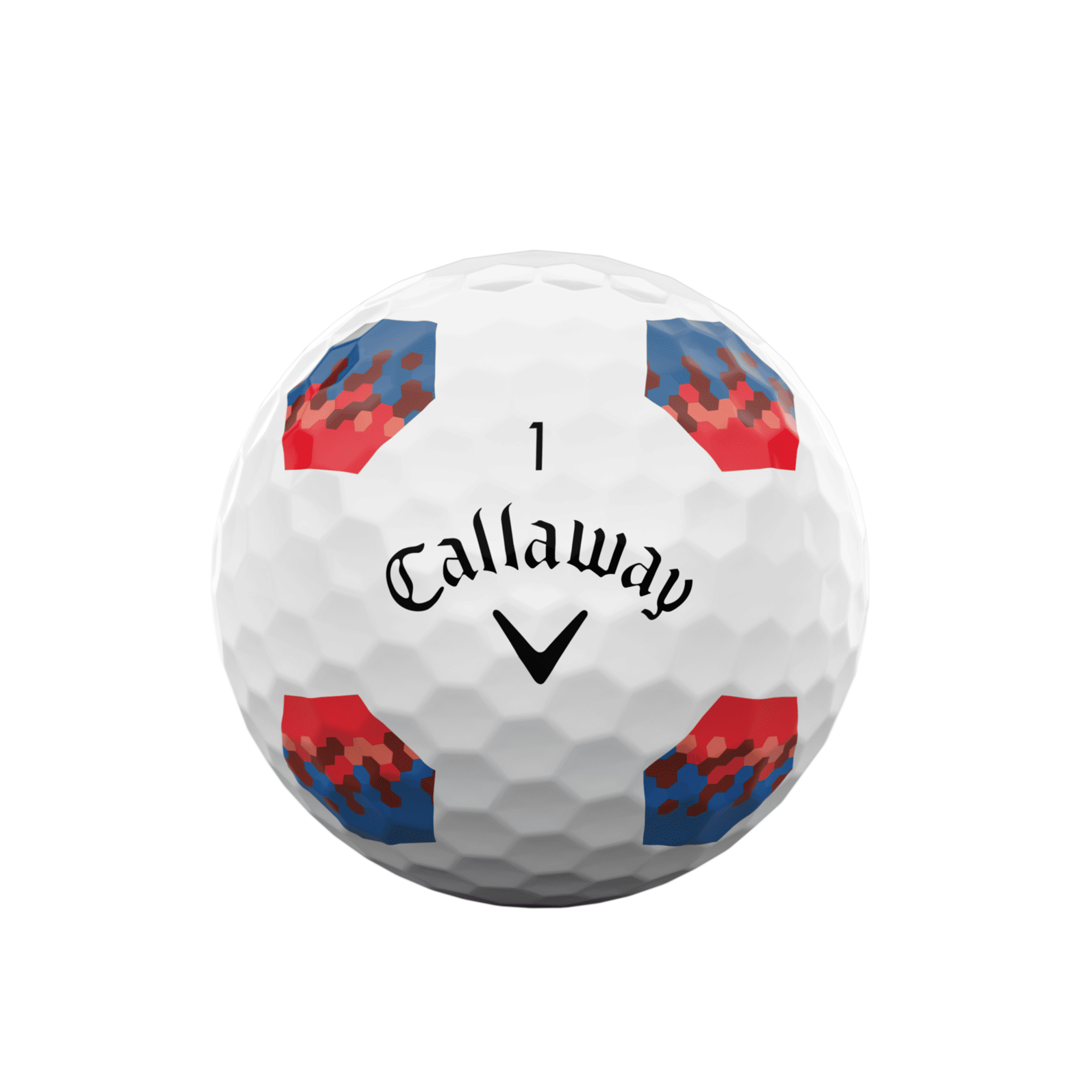 Callaway Chrome Soft (22) [12 Balls] Truvis Red/Blue