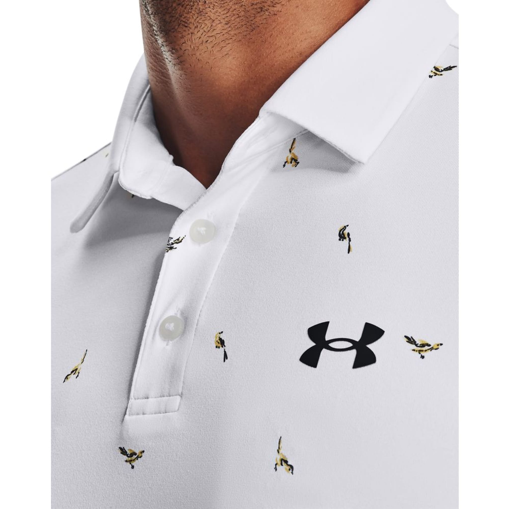 Under Armour M Polo Playoff 2.0 Weiß/Pitch Grau Herren