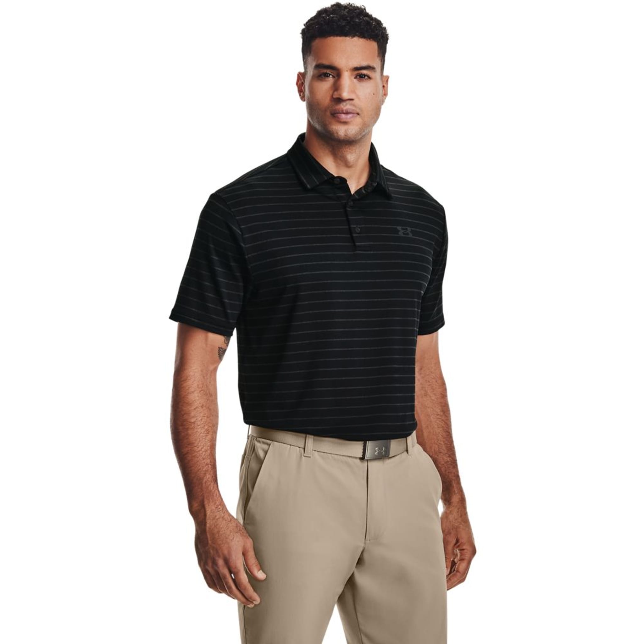 Under Armour M Polo Playoff 2.0 Schwarz/Jet Grau/Pitch Grau Herren