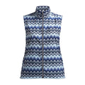 Röhnisch Pocket Wind Vest Zigzag Blue Damen