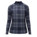 Röhnisch Elle Golf Polo Langarm Navy Check Damen Damen