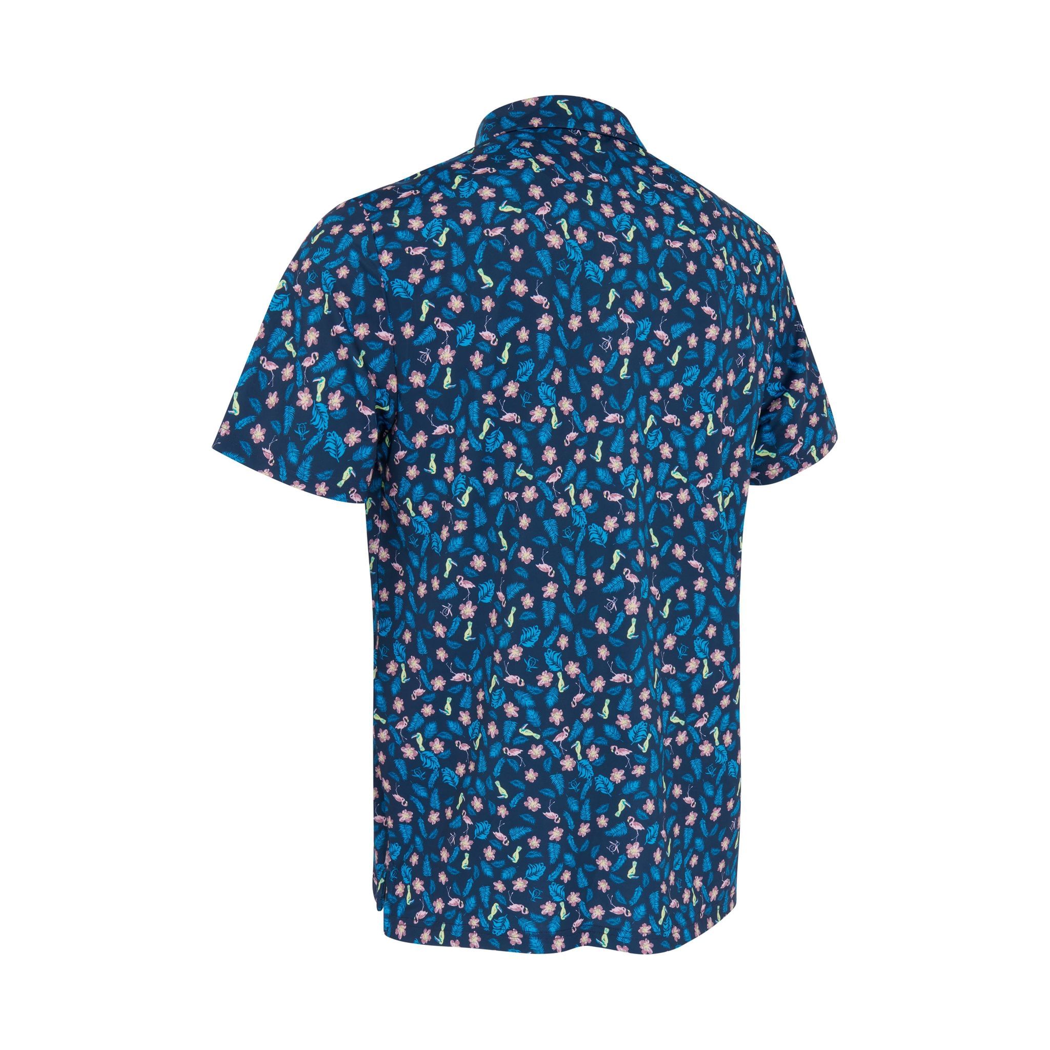 Original Penguin Polo SS Whimsical Tropical Print Herren