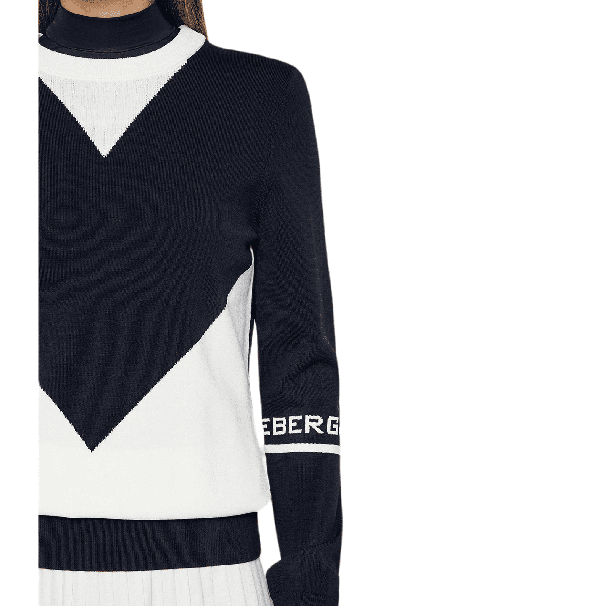 J. Lindeberg Celine Knitted Golf Sweater JL Navy Damen Damen