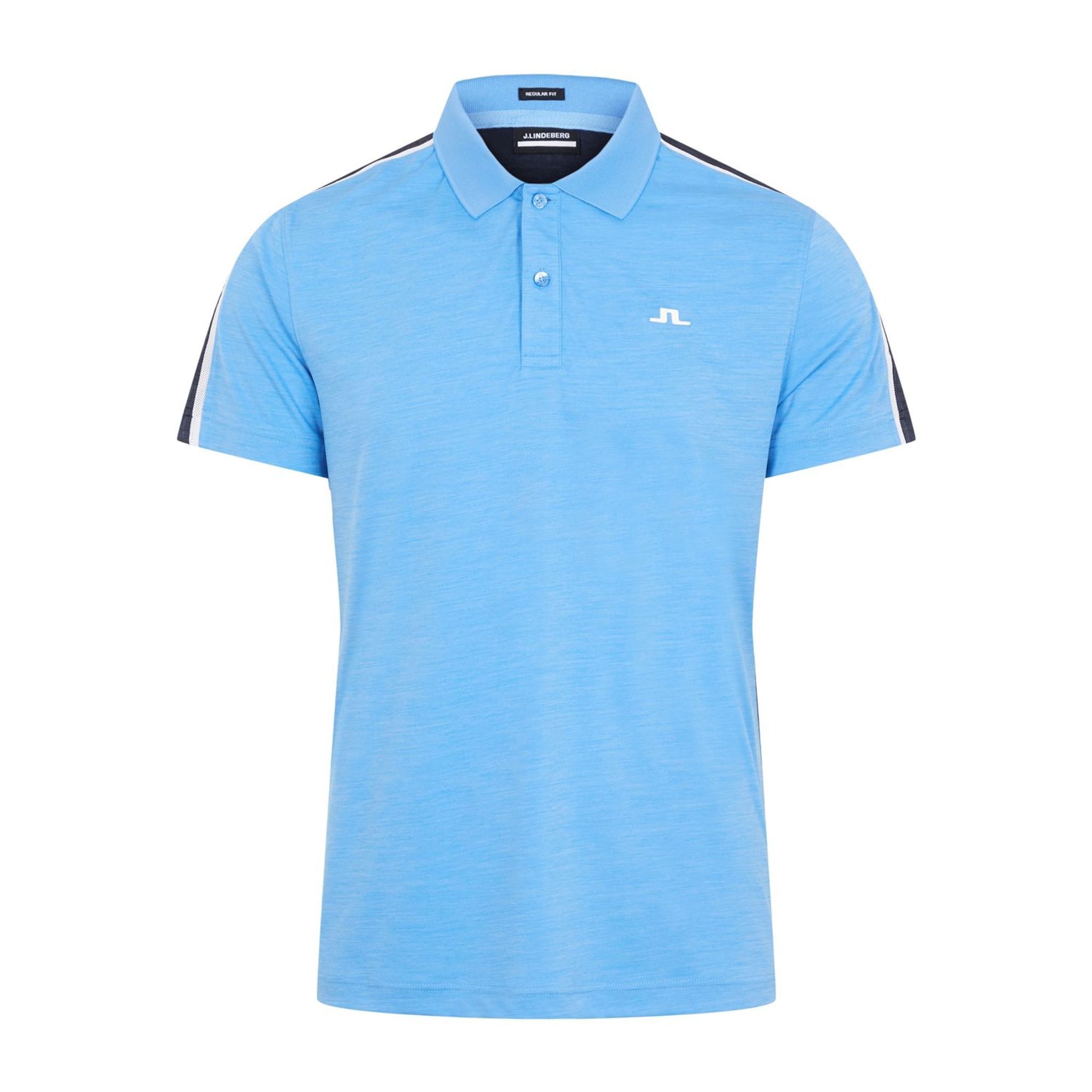 J. Lindeberg M Flinn Regular Fit SS Polo Ocean Blue Herren