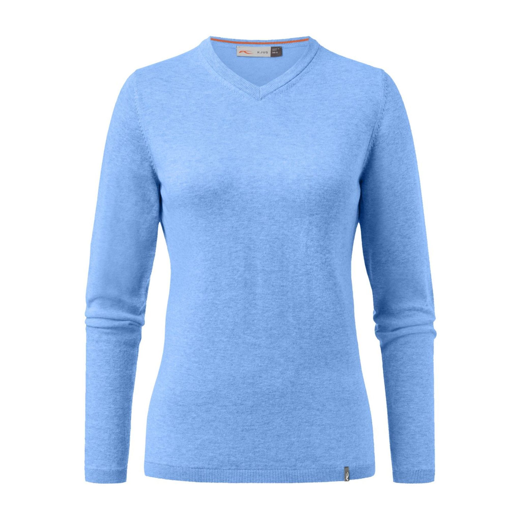 Kjus W Kicki V-Neck Pullover Vista Blue Mel Damen