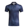 Kjus M Spot Printed SS Polo Atlanta Blau/Spring Grün Herren