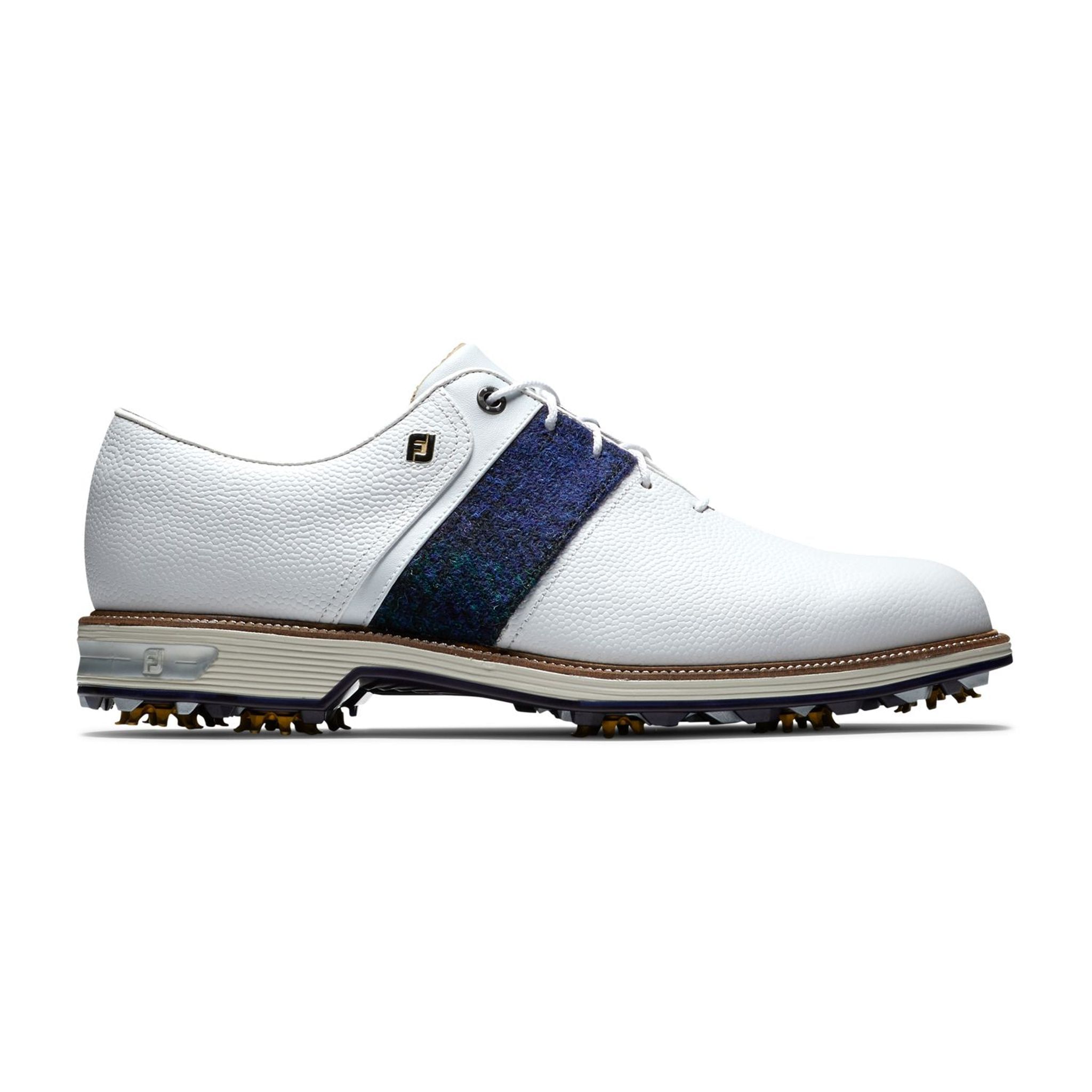 Footjoy M DJ Premiere Weiß/Blau/Grün Harris Tweed Herren