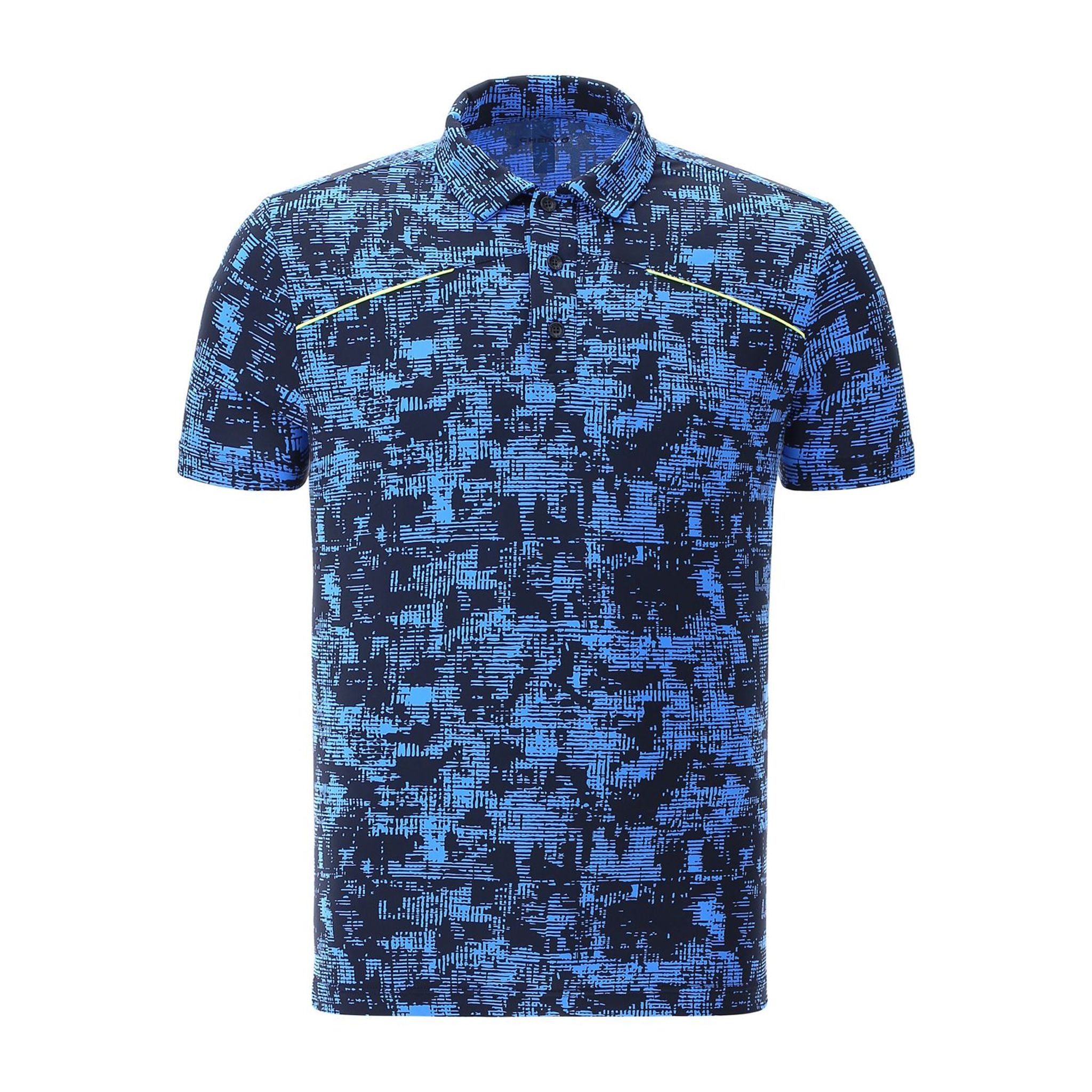 Chervo Polo Astratta Blau Herren