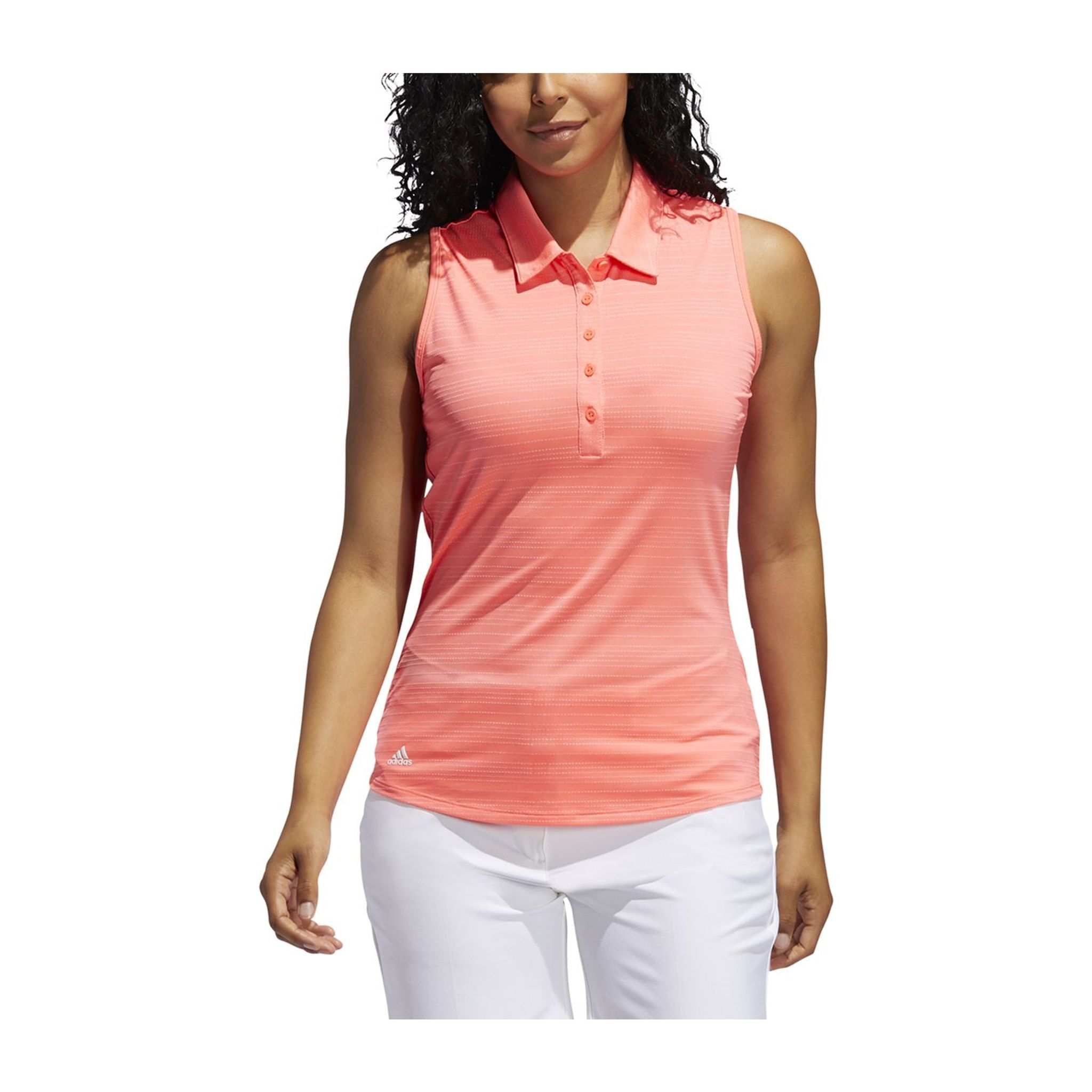 Adidas W Microdot SL Polo Flash Red Damen