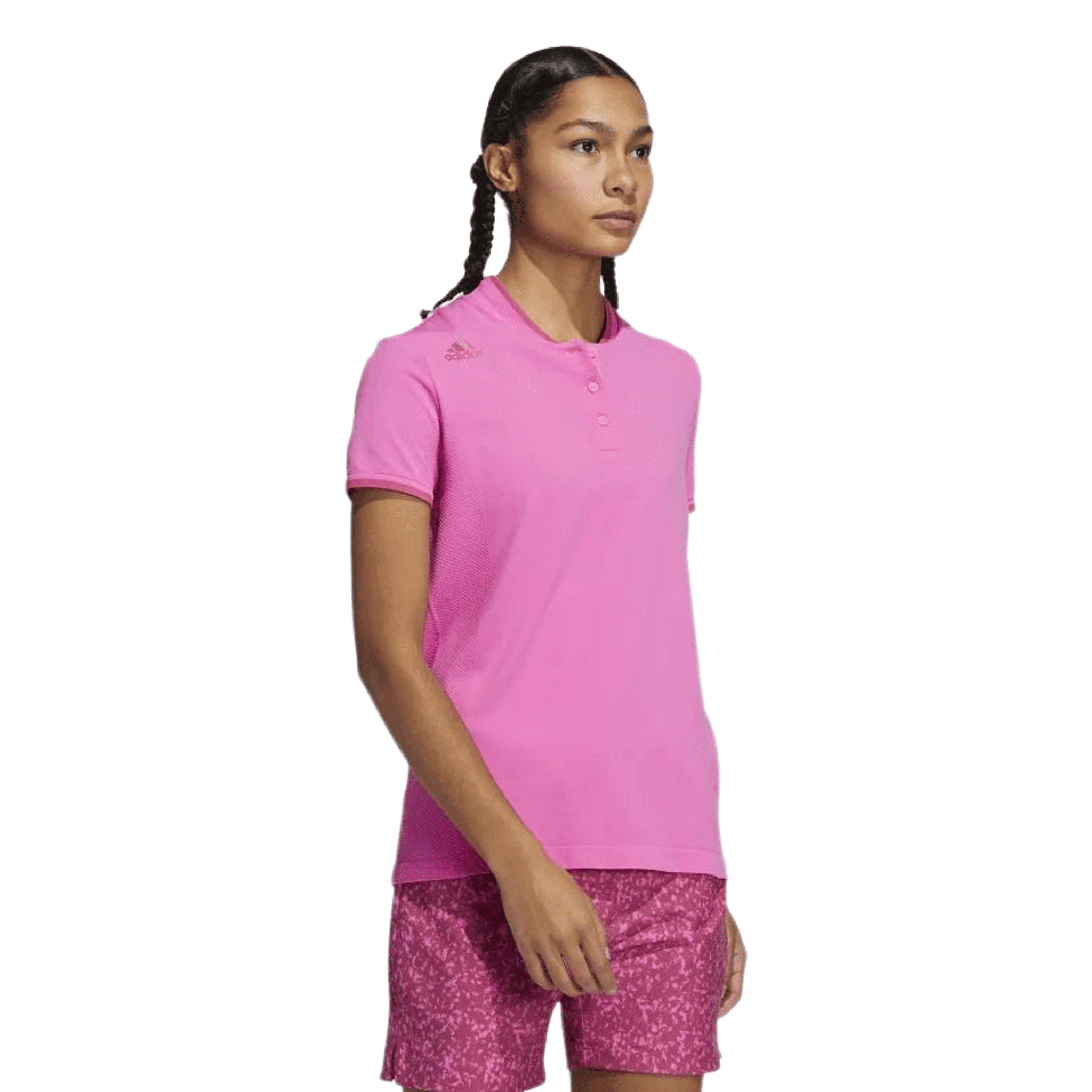 Adidas W Primeknit SS Polo Pink Damen