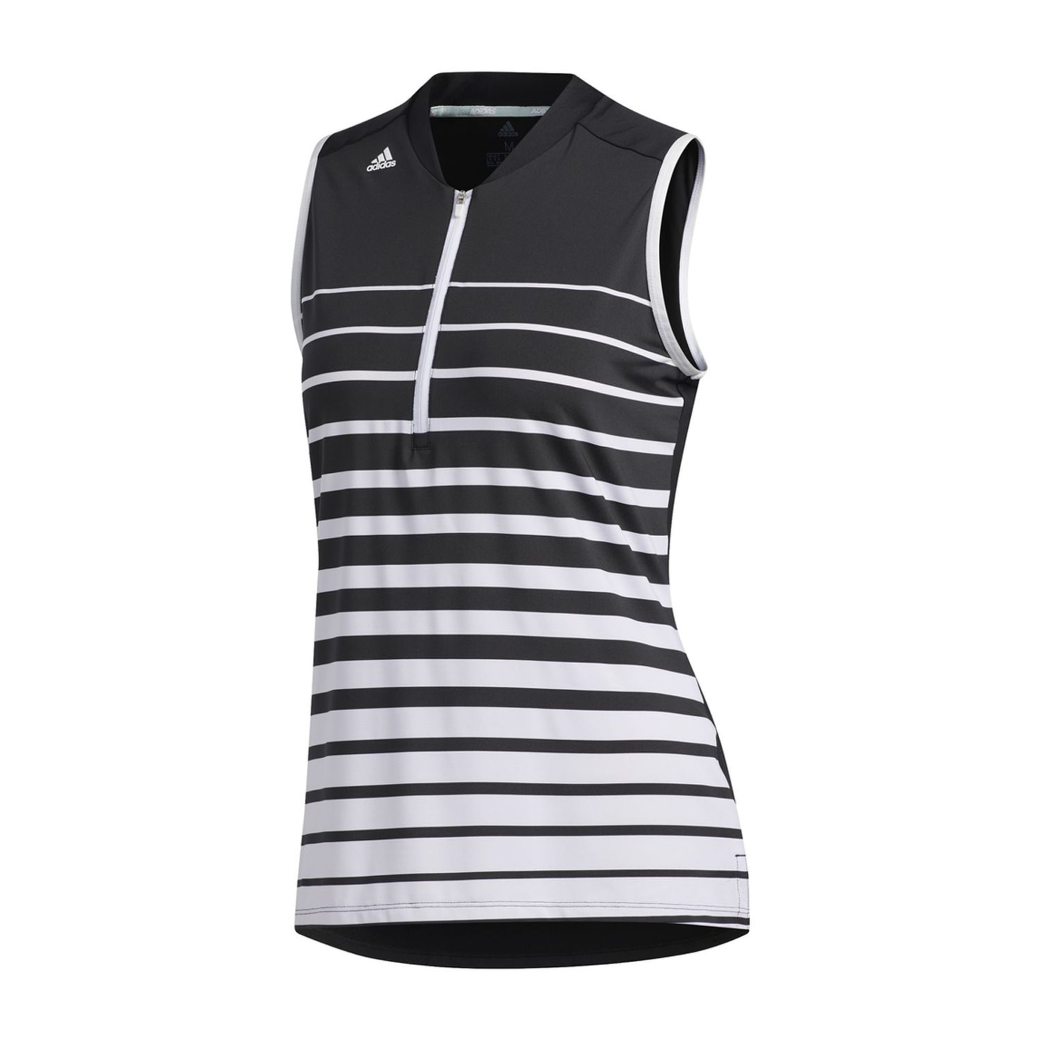 Adidas W Engineered Stripe SL Polo Black/White Damen