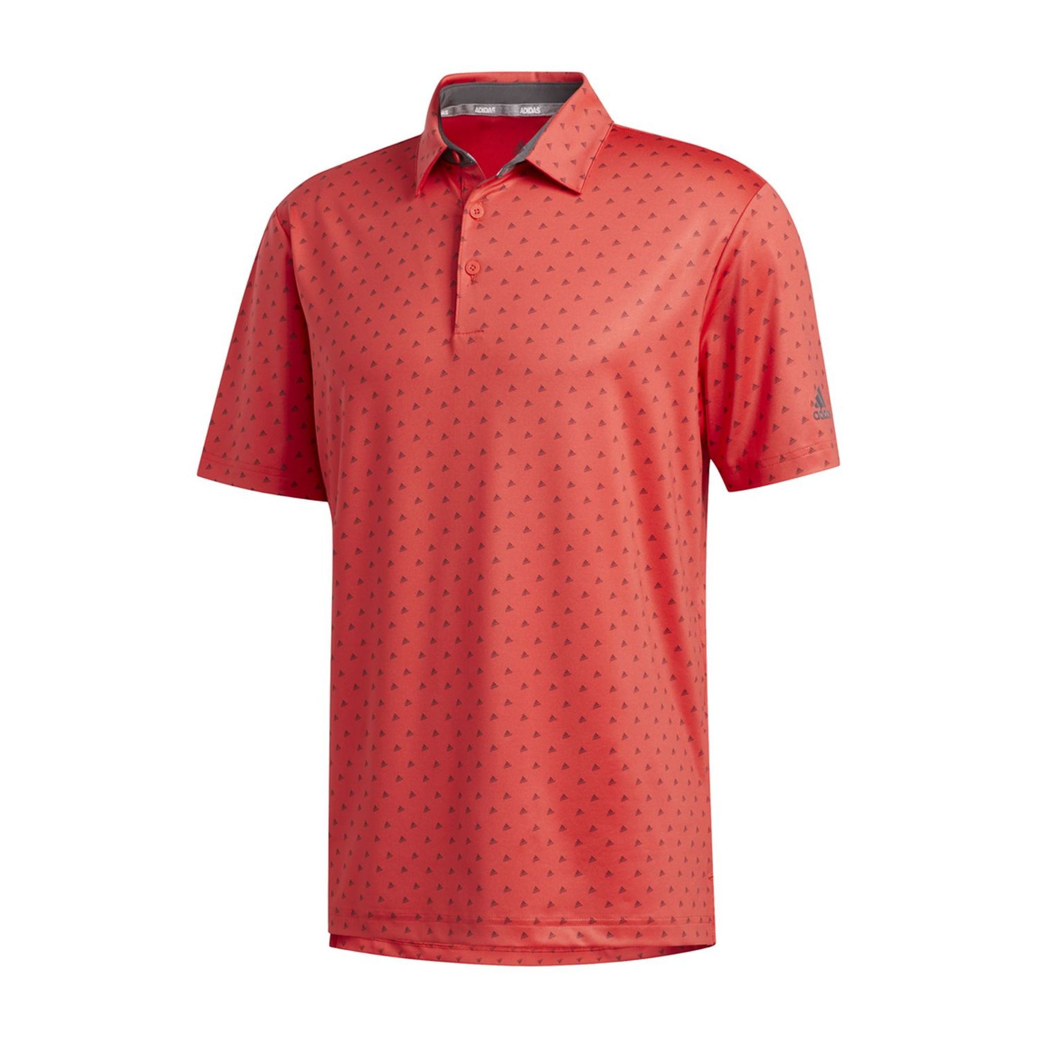 Adidas Ultimate365 Badge of Sort Polo Coral/Grey Herren