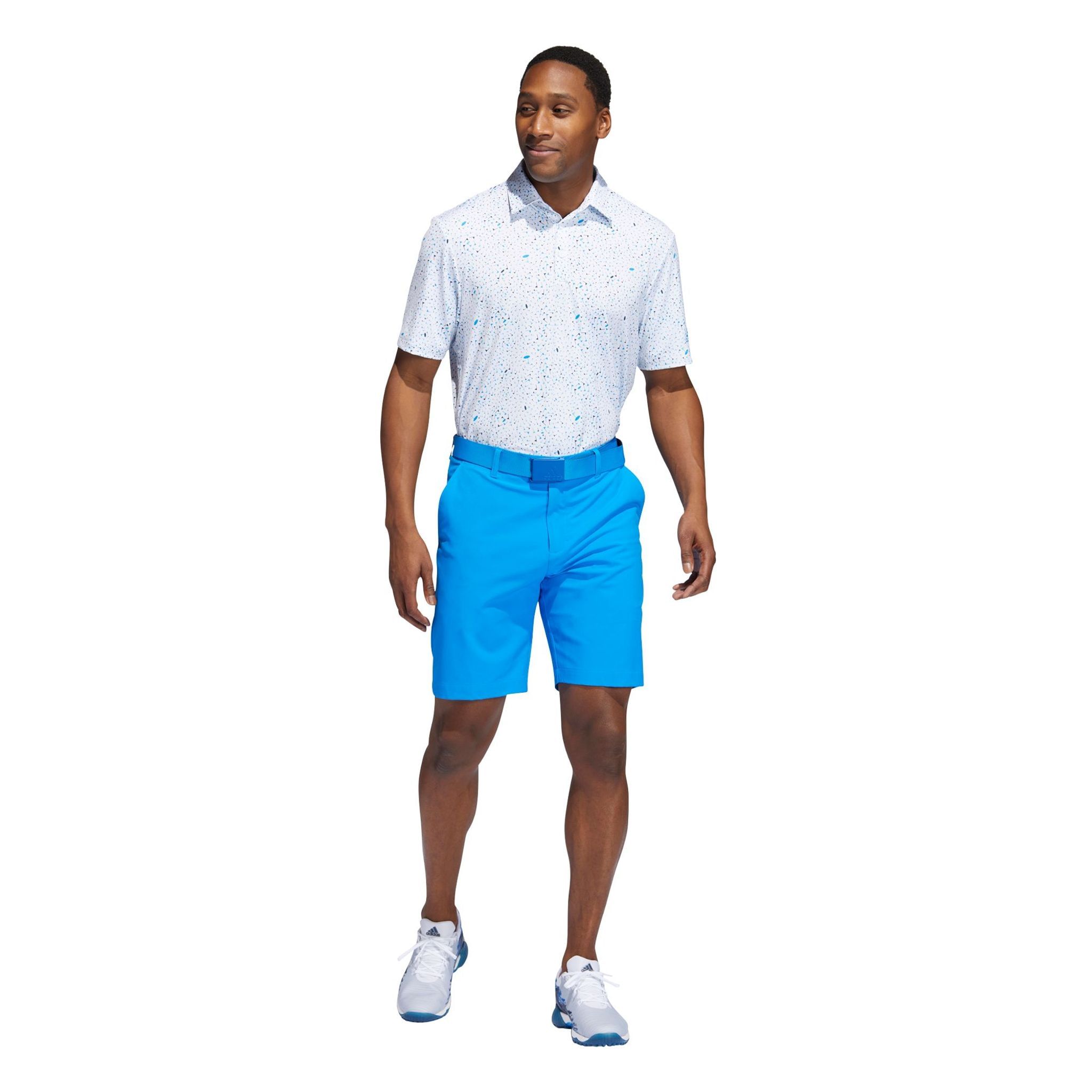 Adidas M Polo Flag Print Blue Rush/Semi Mint Rush/Crew Na Herren