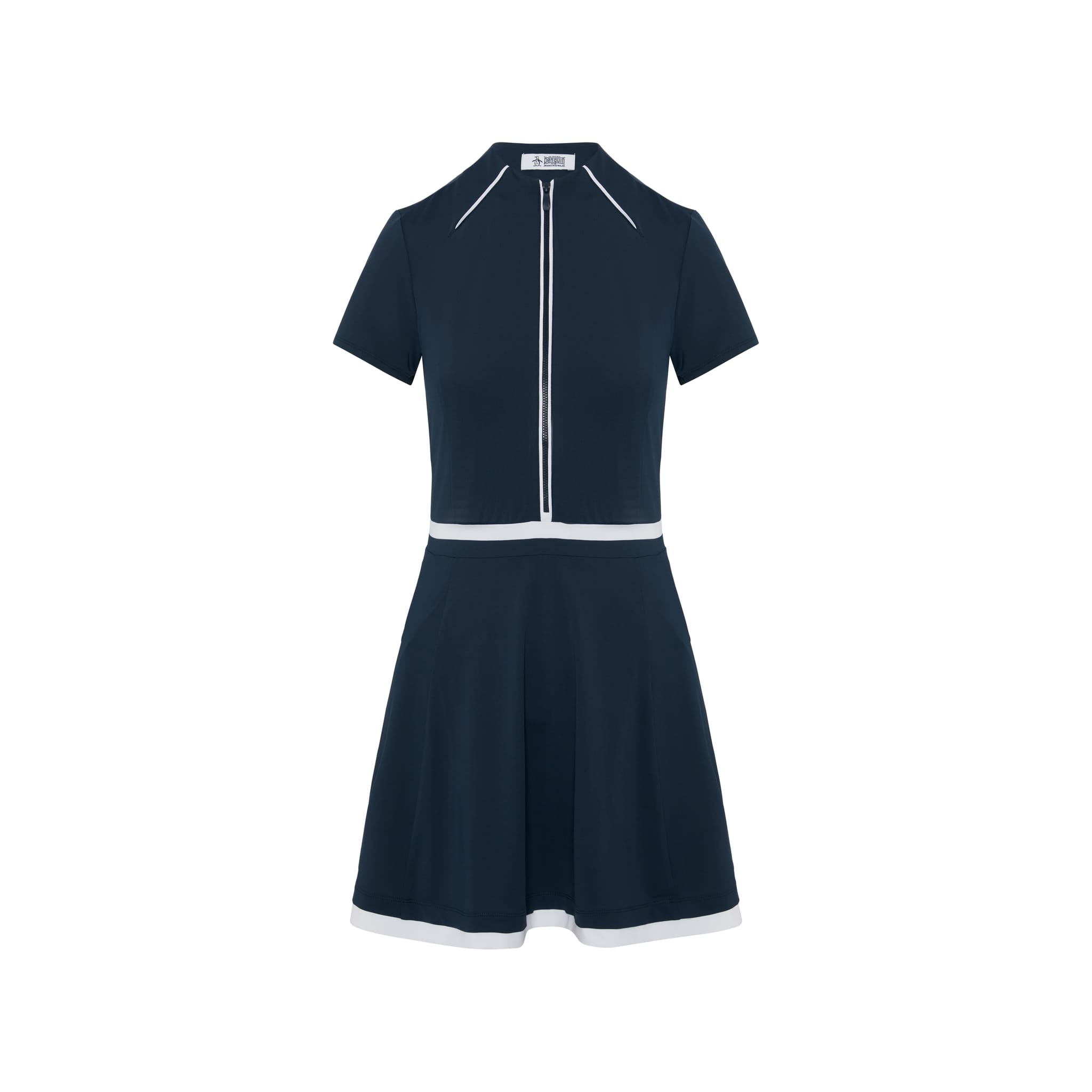 Original Penguin Solid Zip Golfkleid Damen