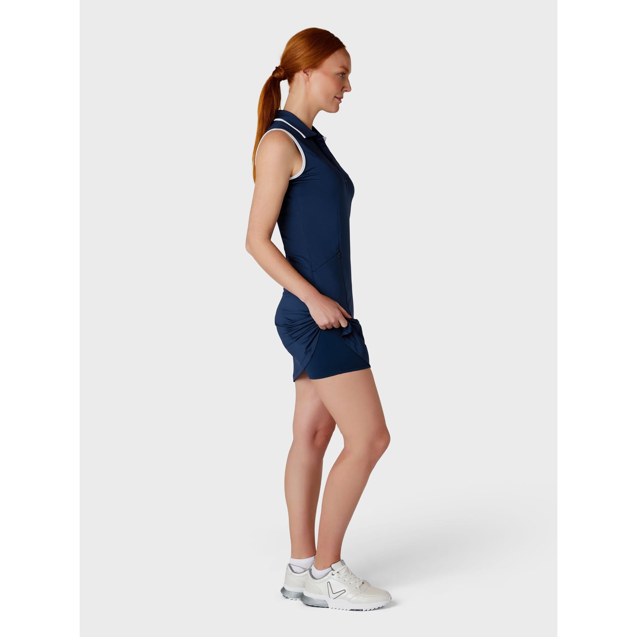 Callaway Sleeveless Snap Pla Kleid Damen