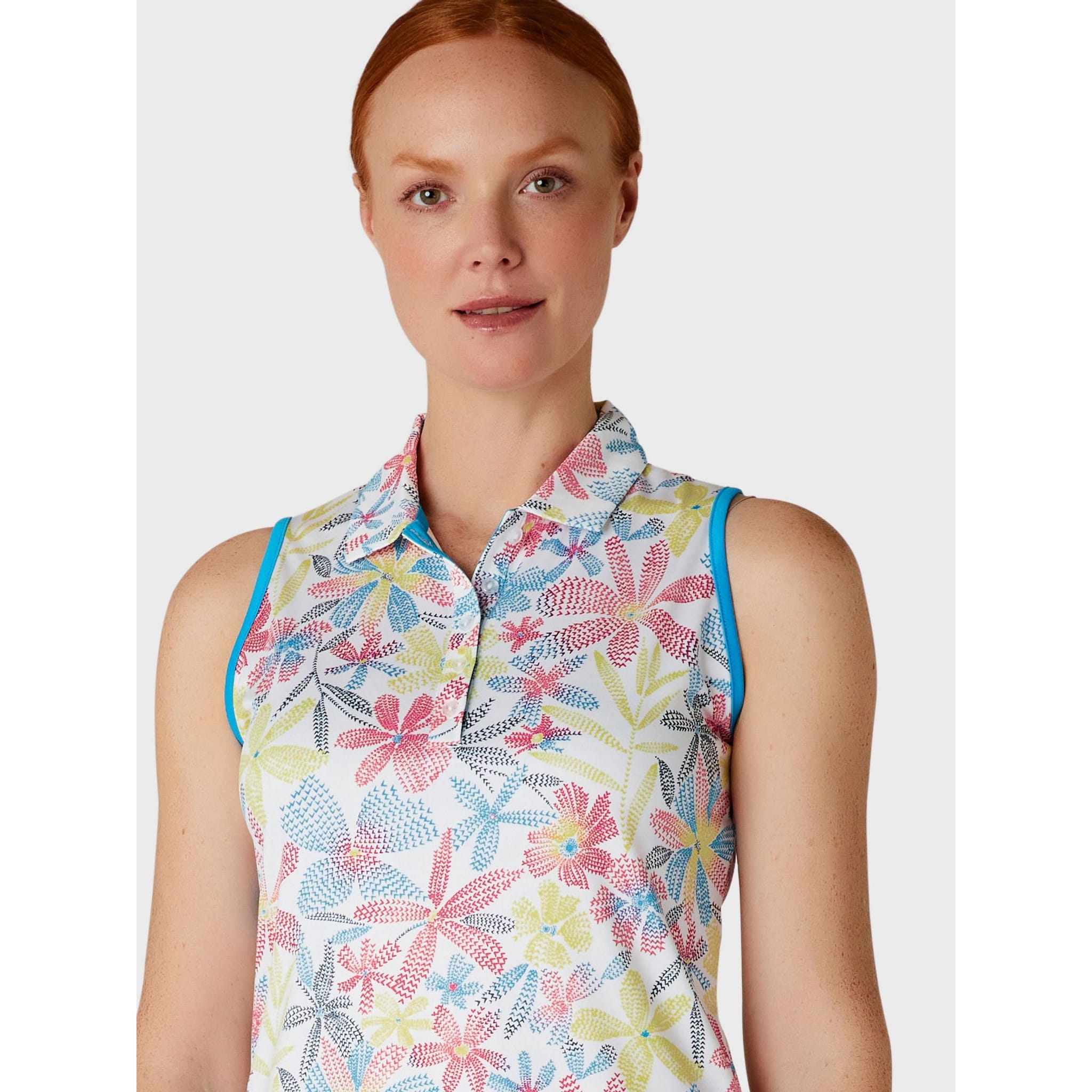 Callaway Chev Foral Sleeveless Shirt Damen