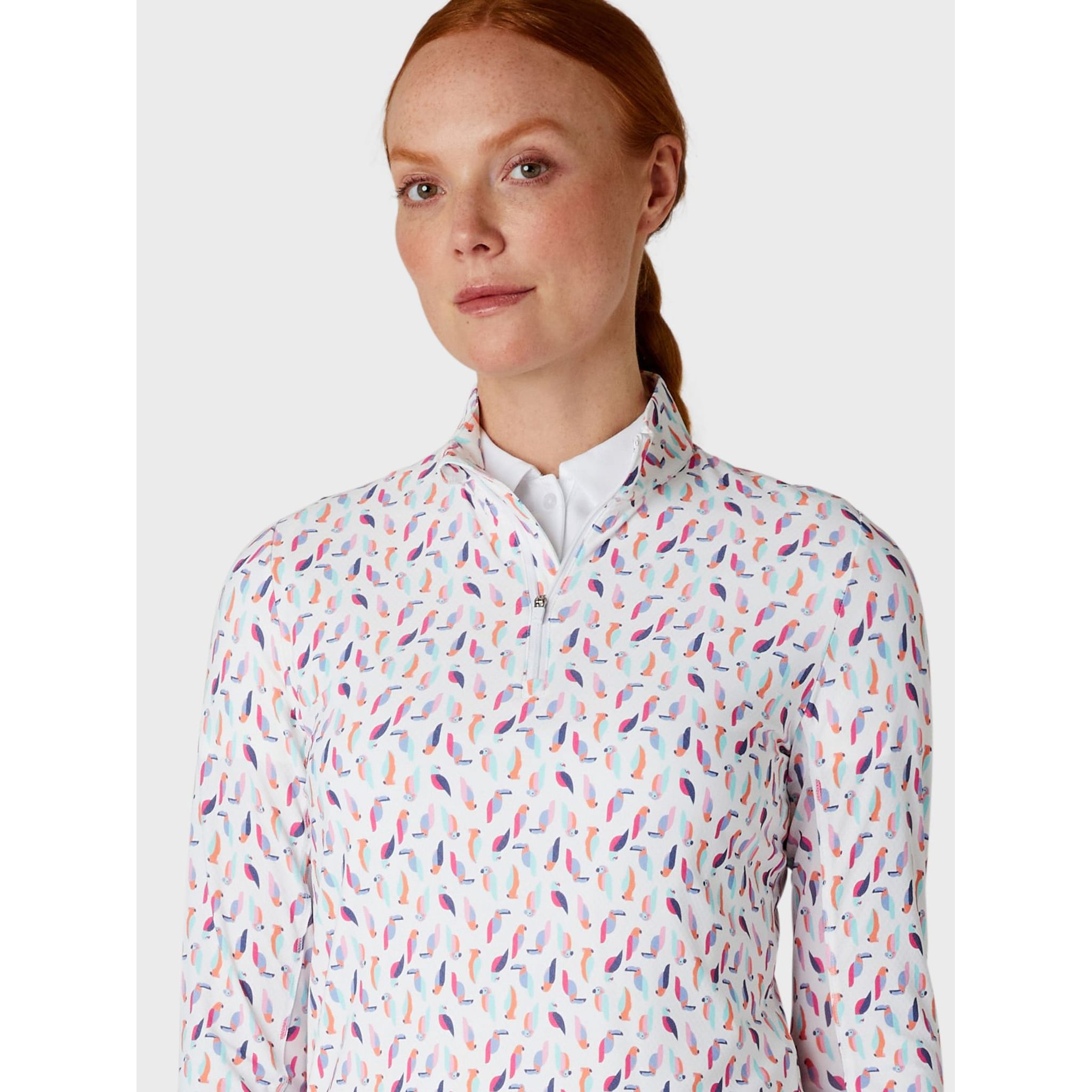 Callaway Birdie/Eagle Print Shirt Damen