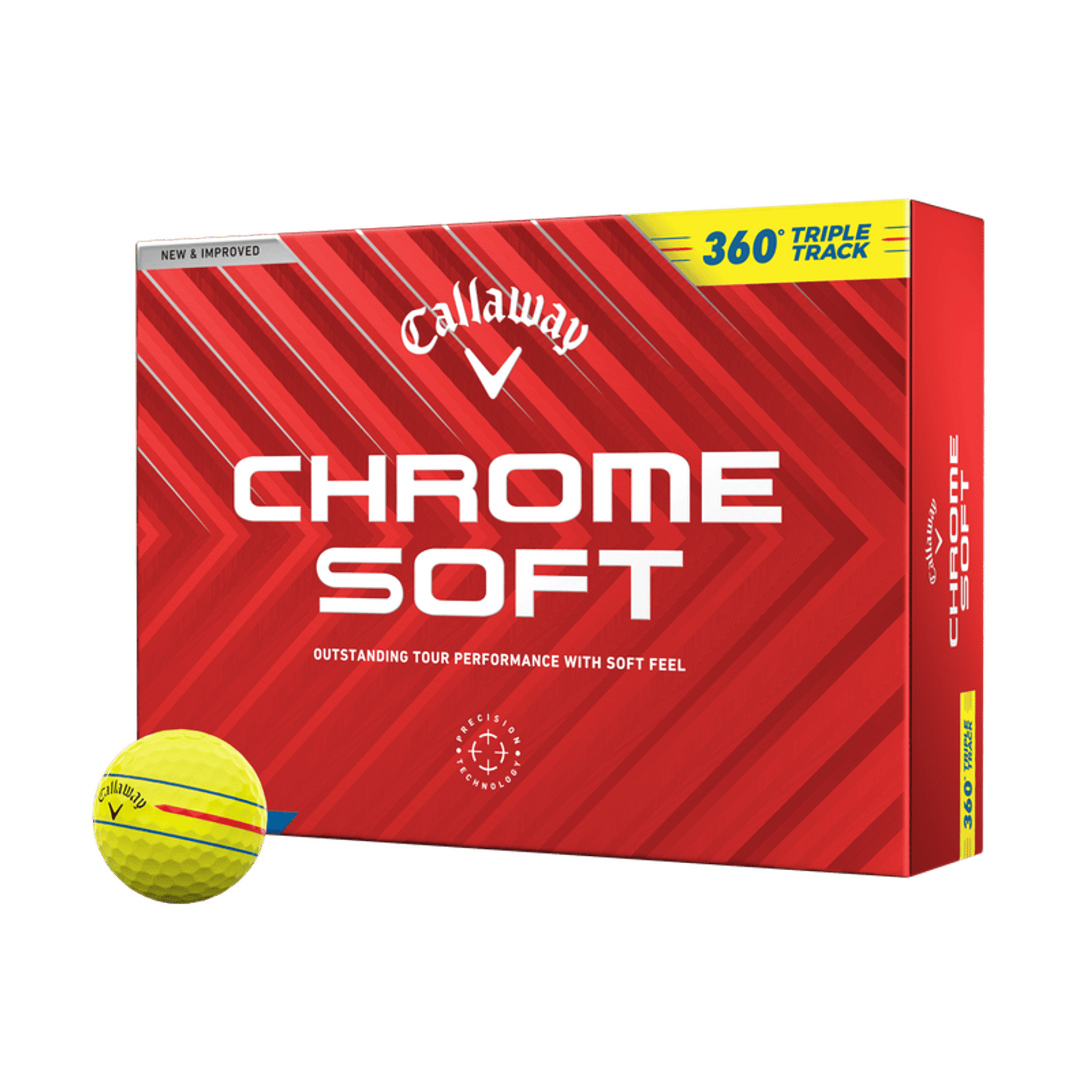 Callaway Chrome Soft 360 Triple Track Golfbälle (2024)