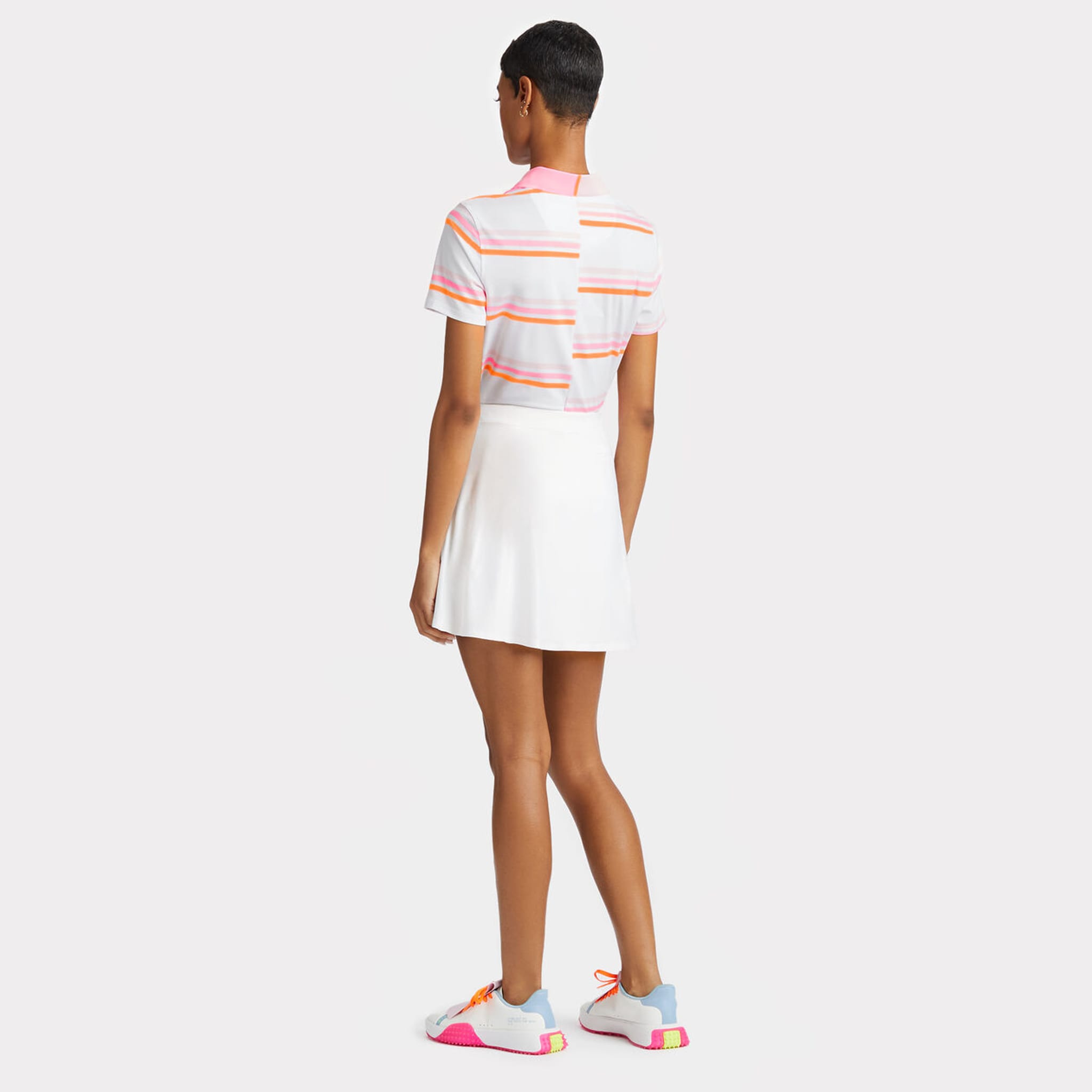 GFORE Offset Gradient Stripe Tech Polo Damen