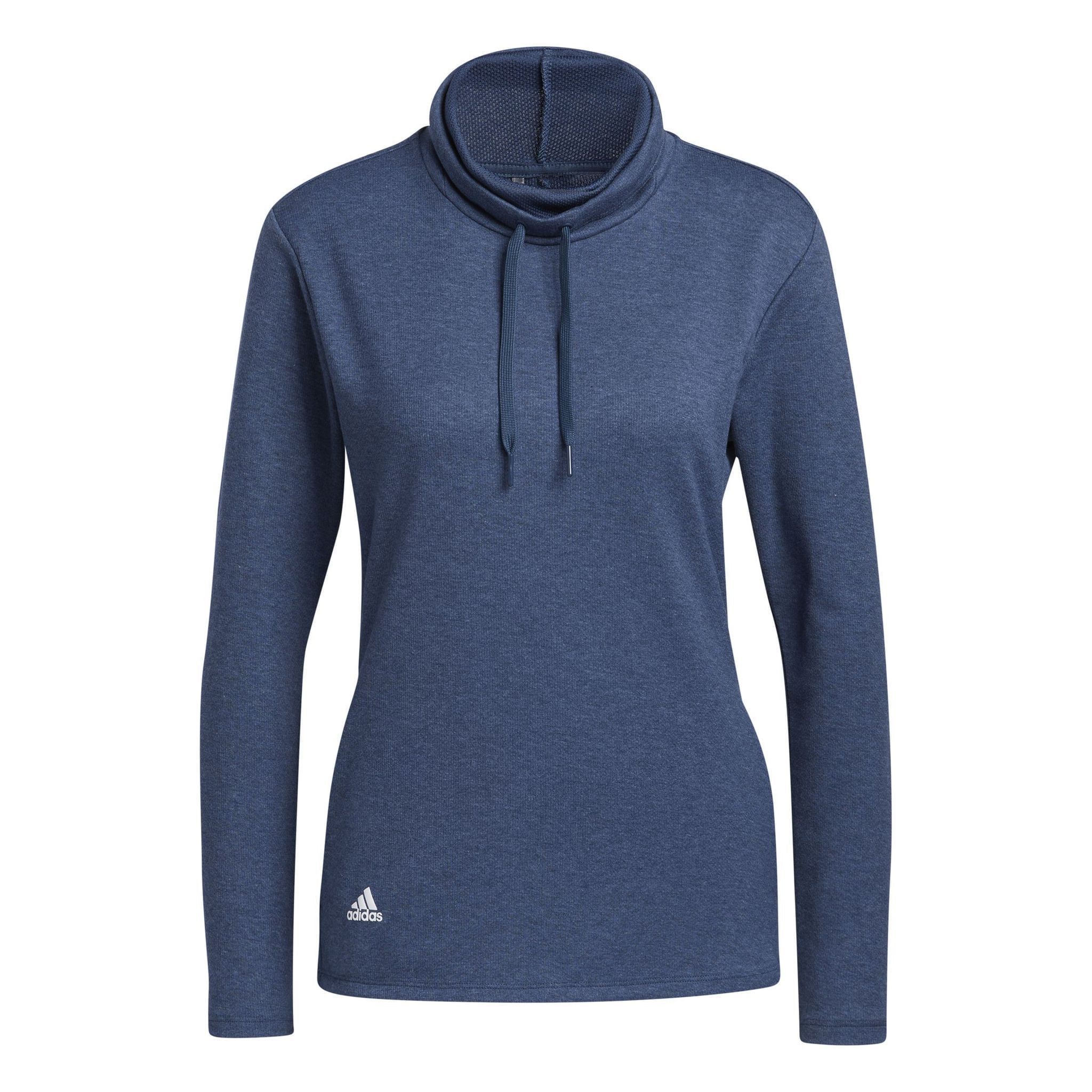 Adidas High Mock Golf Pullover Crew Navy Melange Damen Damen