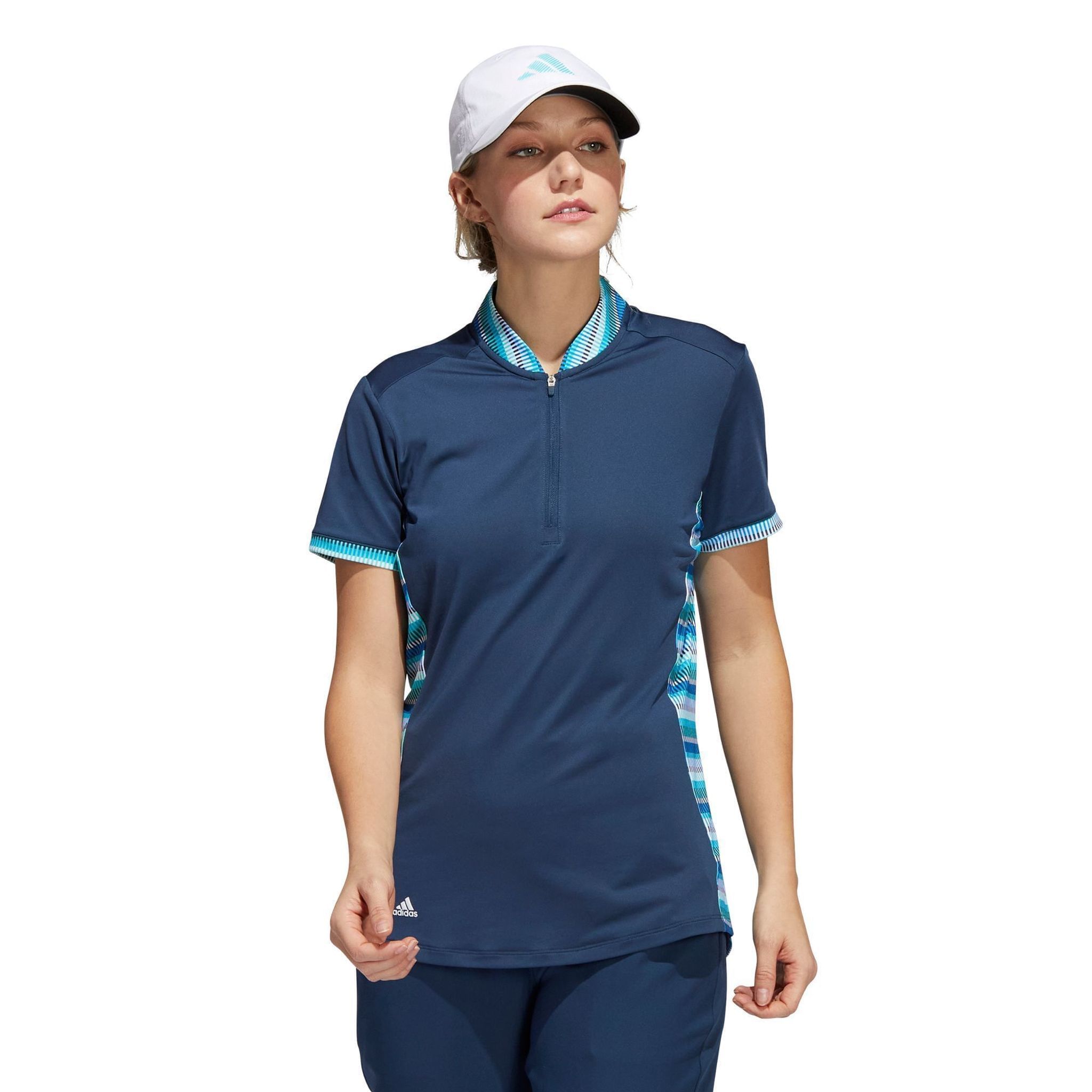 Adidas W Polo Ultimate 365 Printed Crew Navy XS Damen