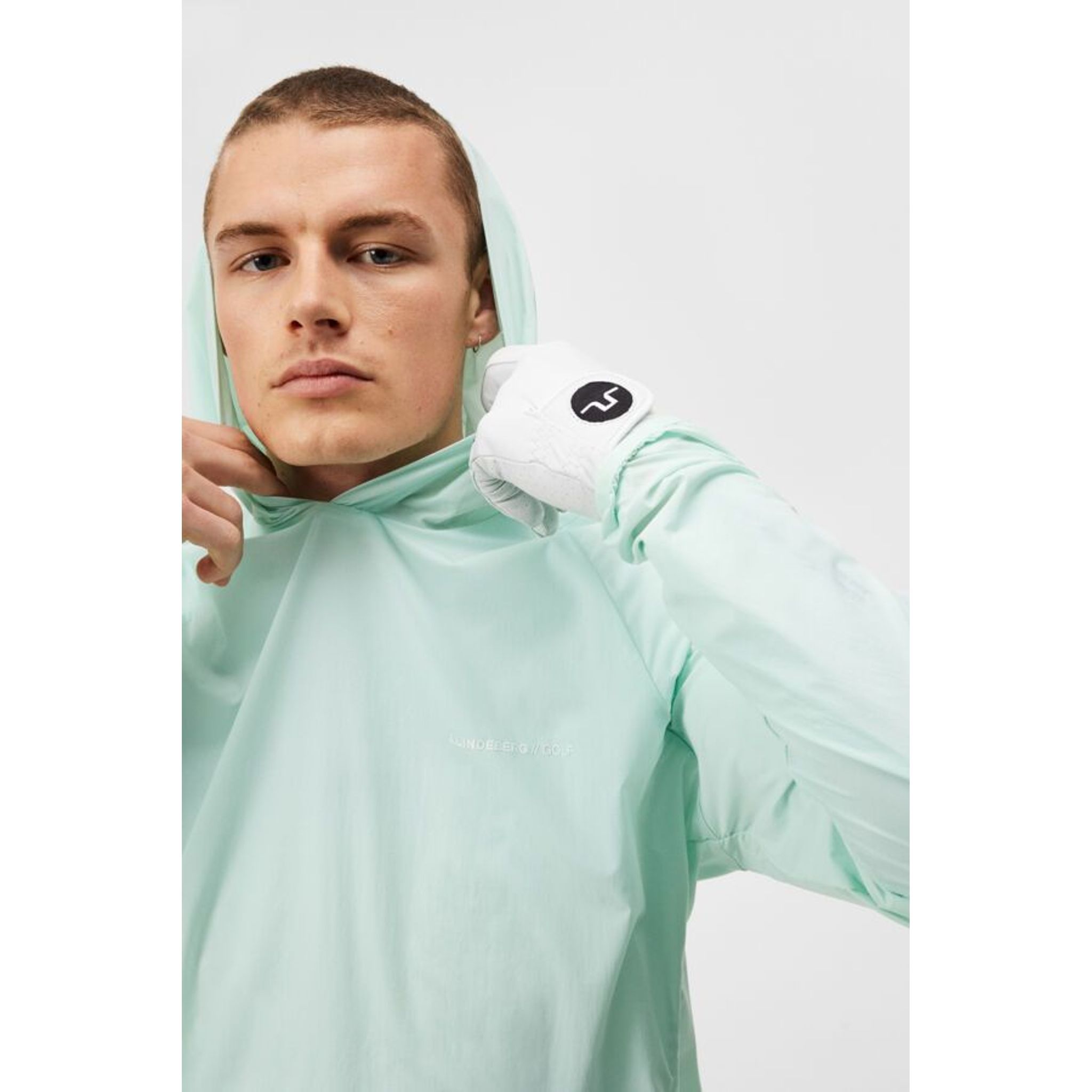 J. Lindeberg Arron Stretch Wind Hoodie Herren Honeydew Herren