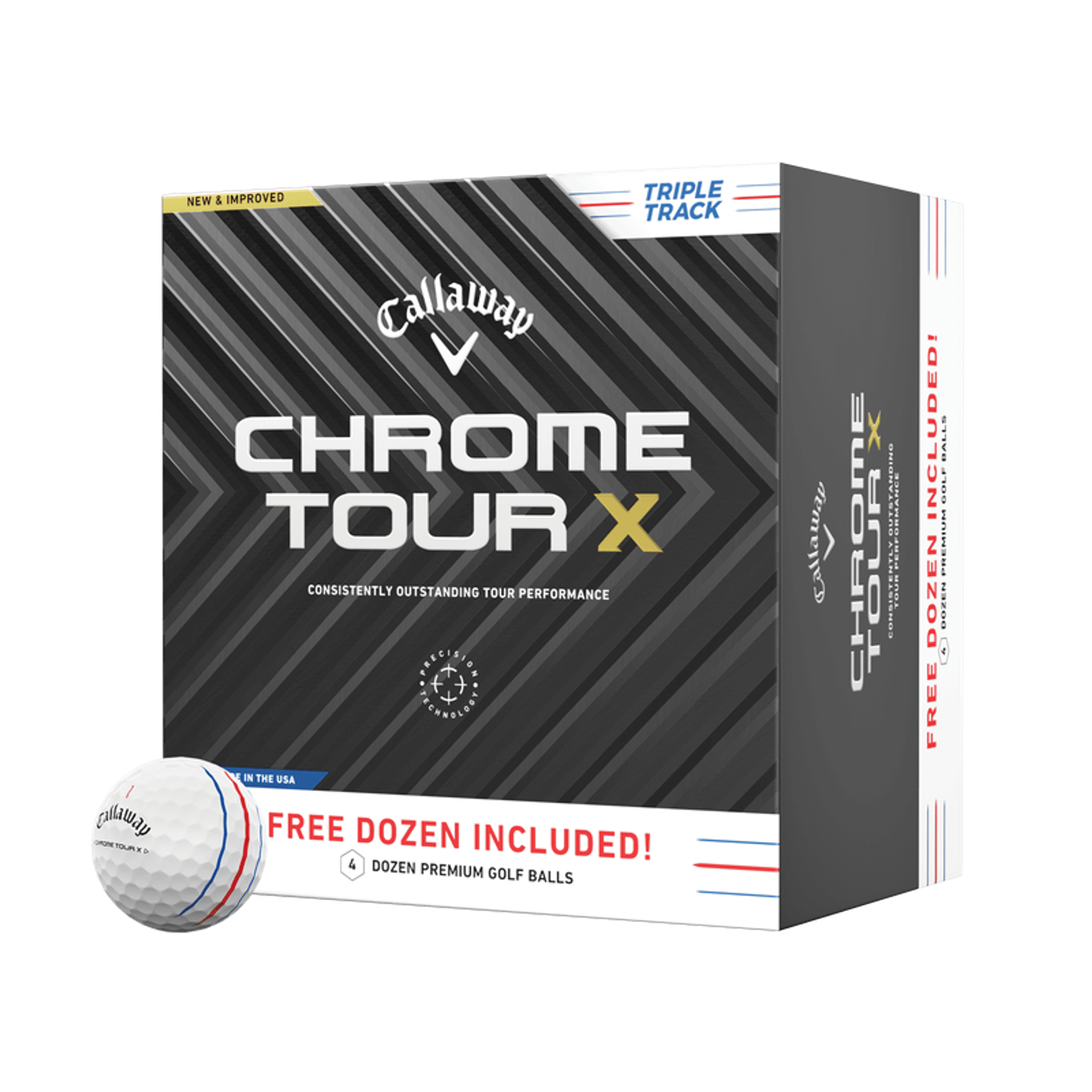 Callaway Chrome Tour X Triple Track [48 Stück] Golfbälle (2024)