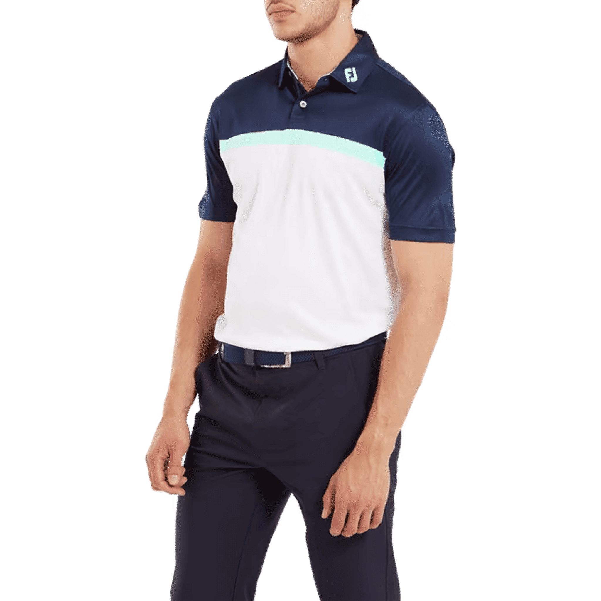 Footjoy Colour Block Lisle Poloshirt Herren