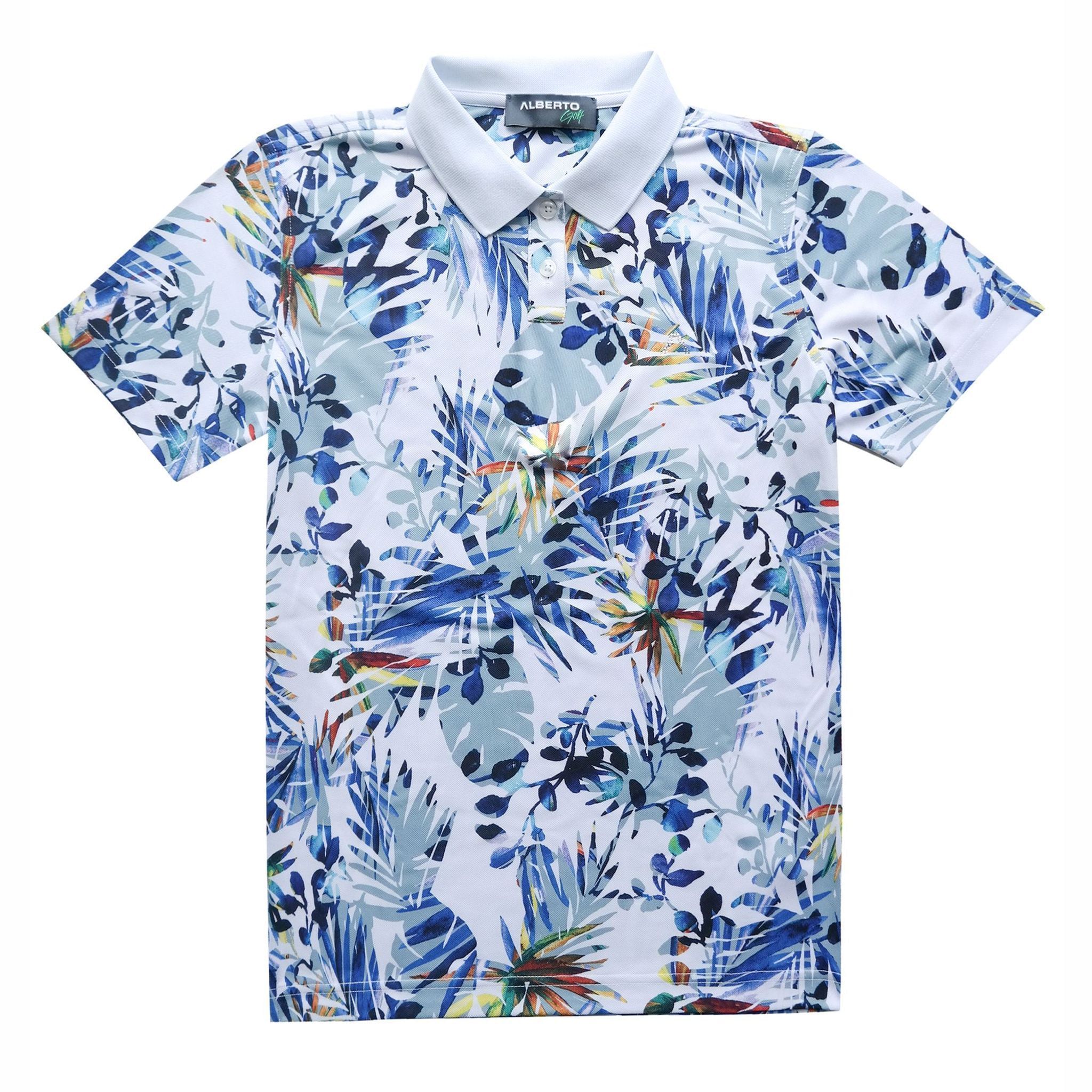 Alberto June Hawaii Print Poloshirt Damen