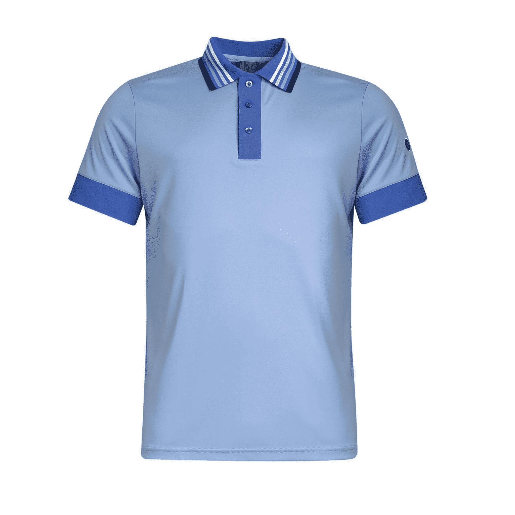 Cross Sportswear Stripe Vermillion Poloshirt Herren