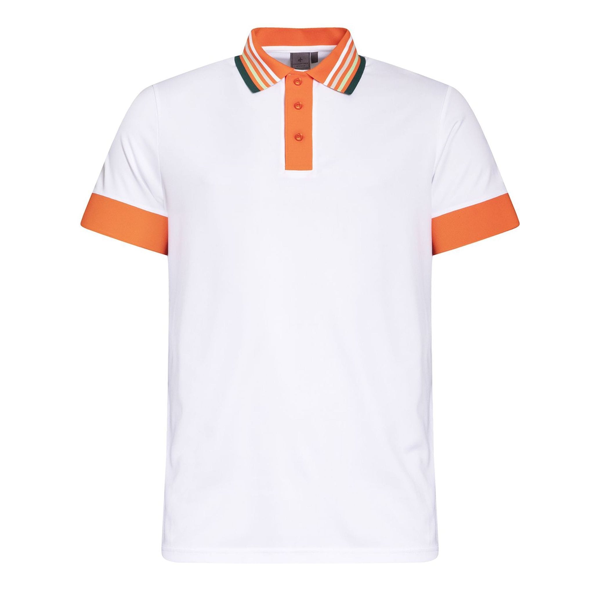 Cross Sportswear Stripe Vermillion Poloshirt Herren