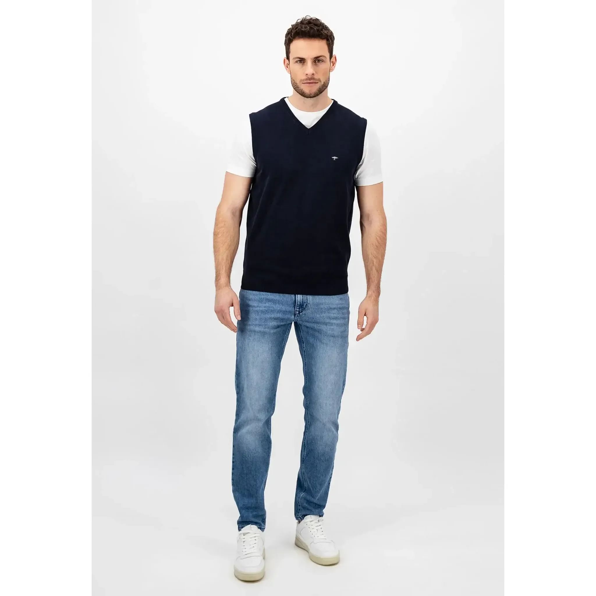 Fynch Hatton V-Neck Pullunder Herren