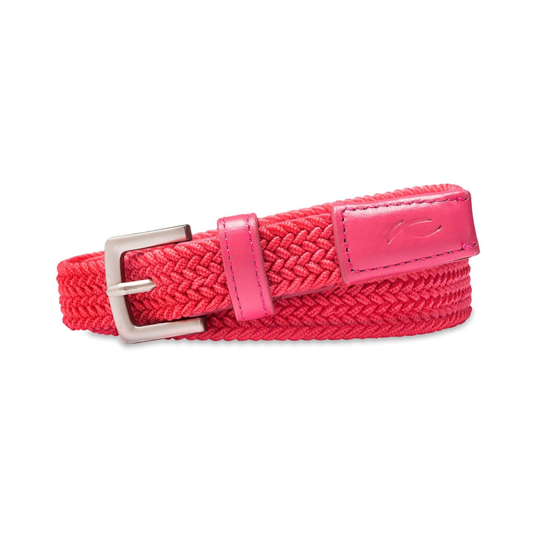 Unisex Classic Web Belt Narrow Atl. Silver Metal 105