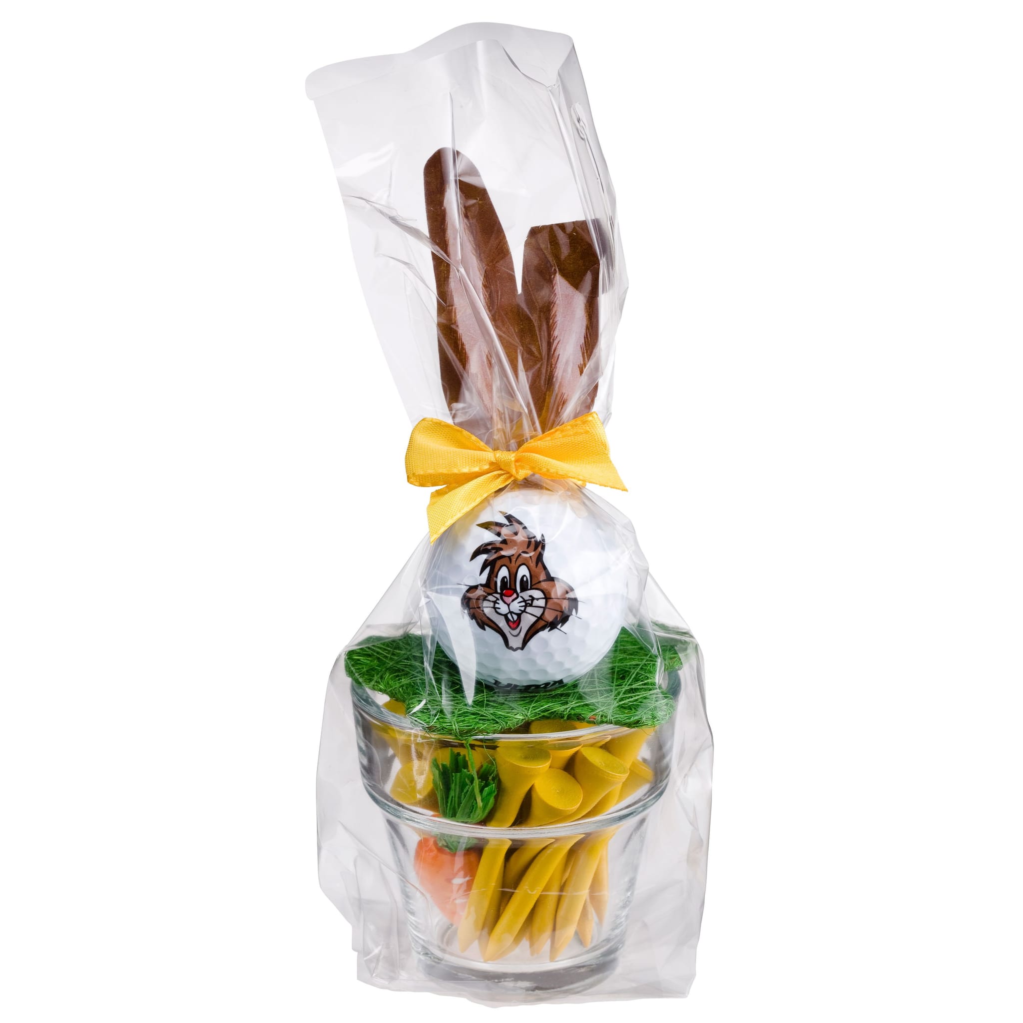 Sportiques Golfgeschenke Glastopf Osterhase (Ball & Tees)